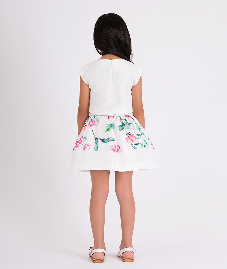 3D Flower Appliqué Outfit | 2 Pieces