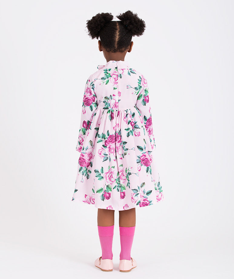 Floral Carmel Dress