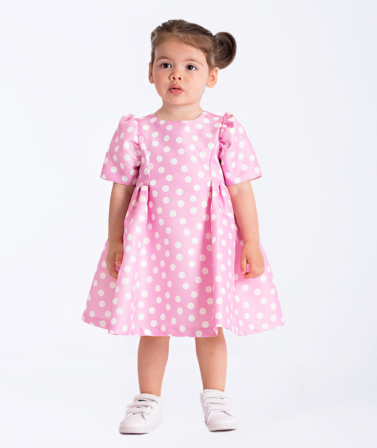 Pink Polka Dot Princess Dress