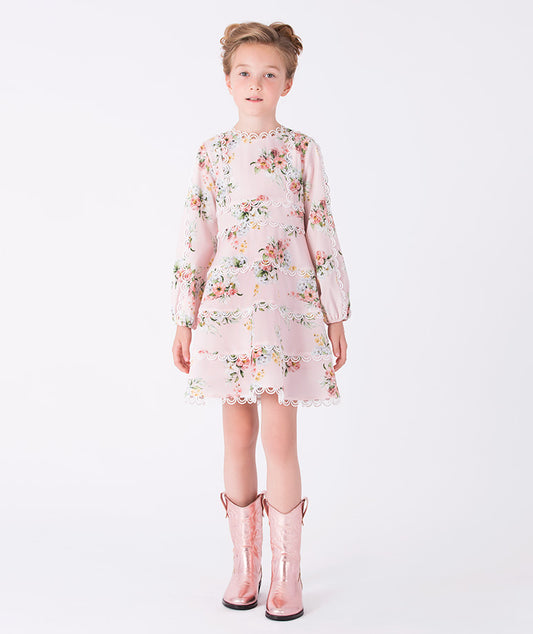 Floral Lace Girls Dress