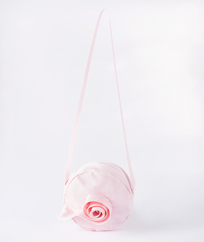 Pink 3D Floral Girls Bag