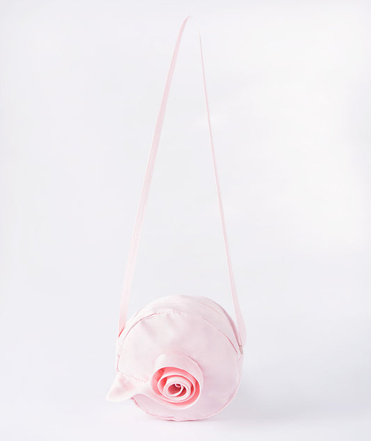 Pink 3D Floral Girls Bag