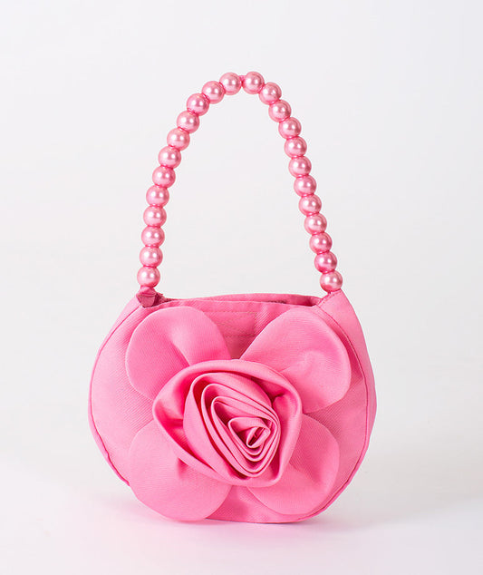 Pink 3D Flower Bag