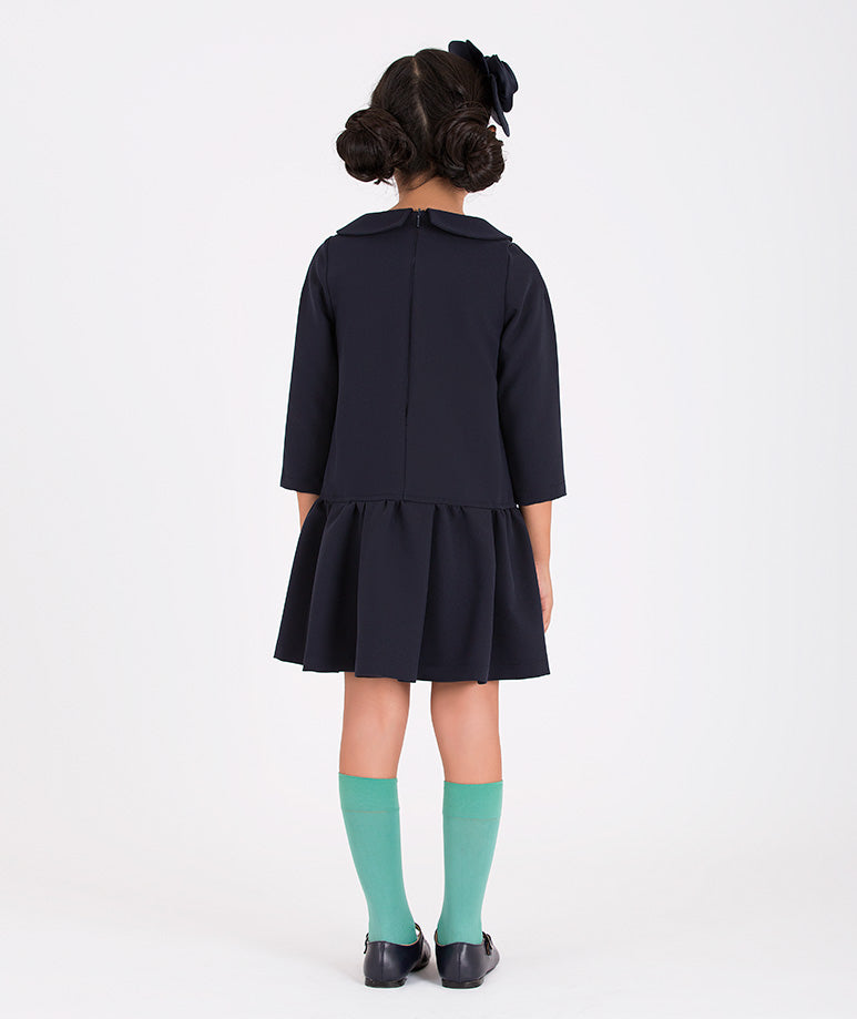 classic navy dress